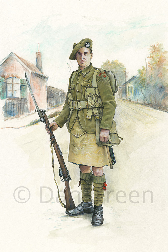 DG Military Art - Novusart - Private Ernest Green 10th Battalion (Liverpool Scottish) King's Regiment 1916