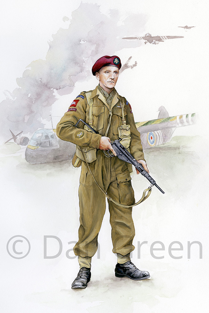 dgmilitaryart-novusart-major-royal-ulster-rifles-normandy-1944