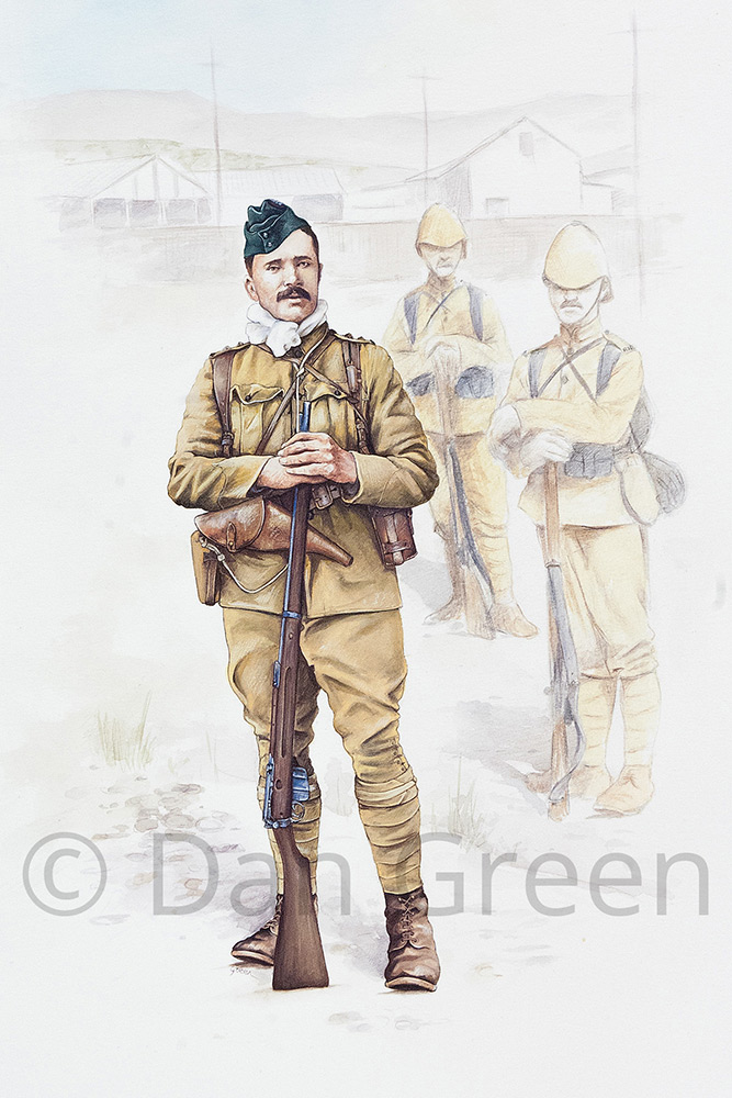 dgmilitaryart-captain-2nd-royal-irish-rifles-south-africa-1900